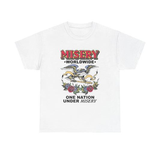 Misery Worldwide Graphic T Shirt Unisex Heavy Cotton Tee