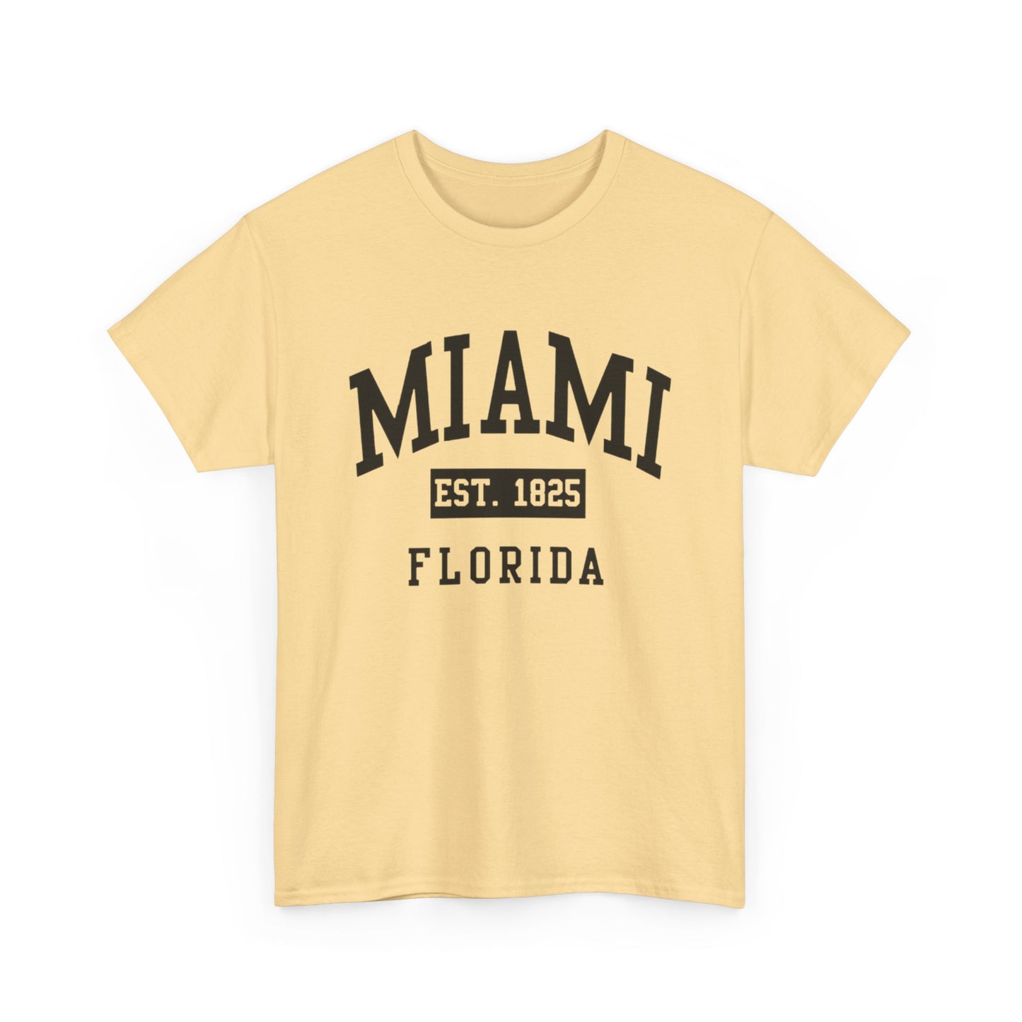 Miami Vintage Graphic T Shirt NEW Unisex Heavy Cotton Tee