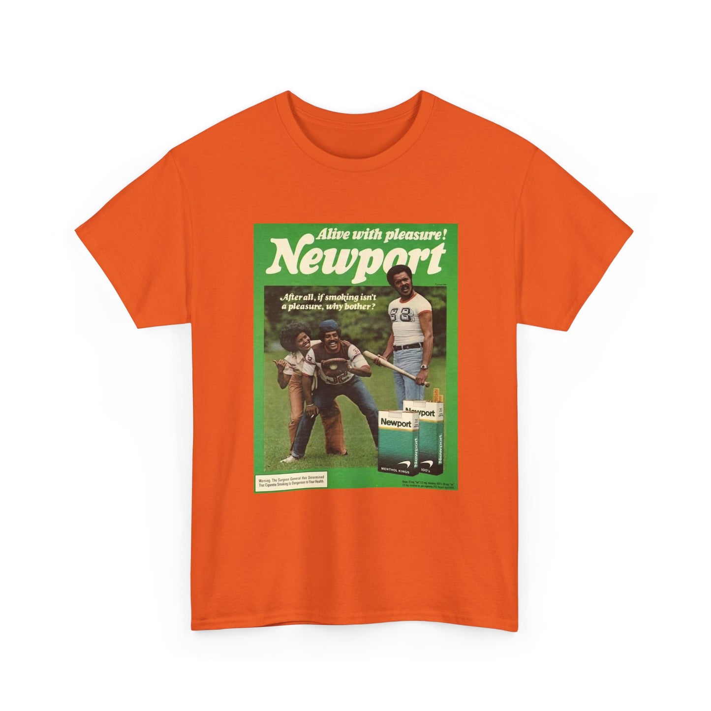 Newport T-shirt vintage cigarette menthol graphic Unisex Heavy Cotton Tee