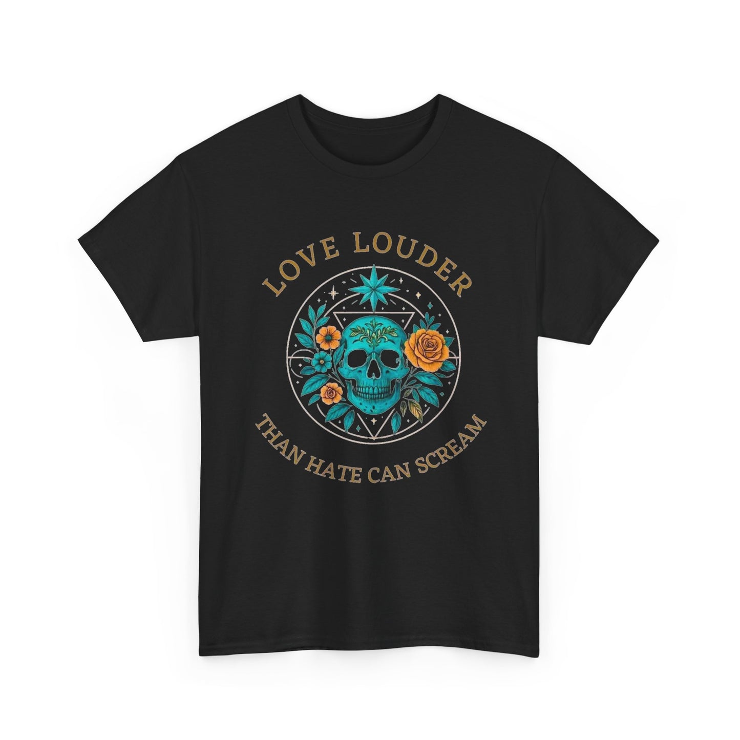 Live Louder Than Hate Can Scream Graphic T Shirt NEW ADULT TEE VINTAGE