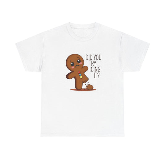 Funny Christmas Gingerbread Man Graphic T Shirt ADULT NEW