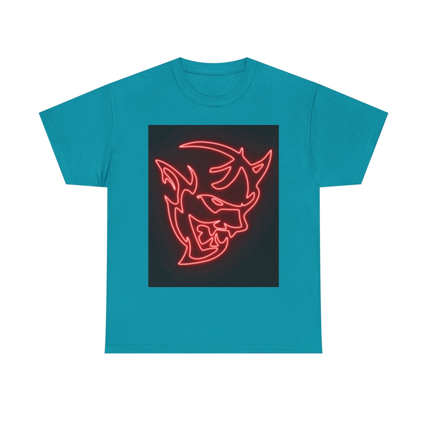 Dodge Demon Tshirt Hellcat Charger Logo Challenger Mopar Unisex Heavy Cotton Tee