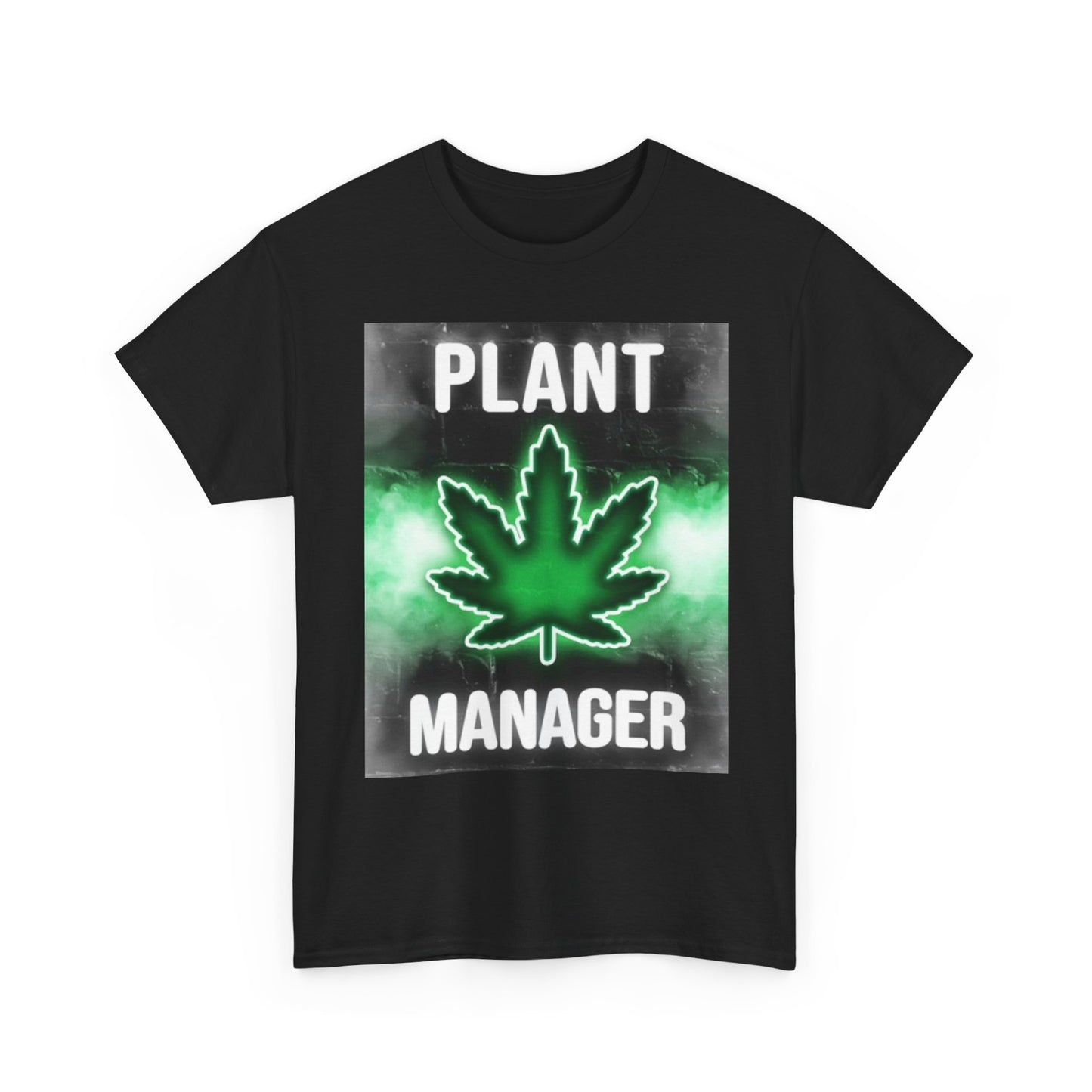 Plant Manager Graphic T Shirt Funny Weed 420 Pot Unisex Heavy Cotton Tee