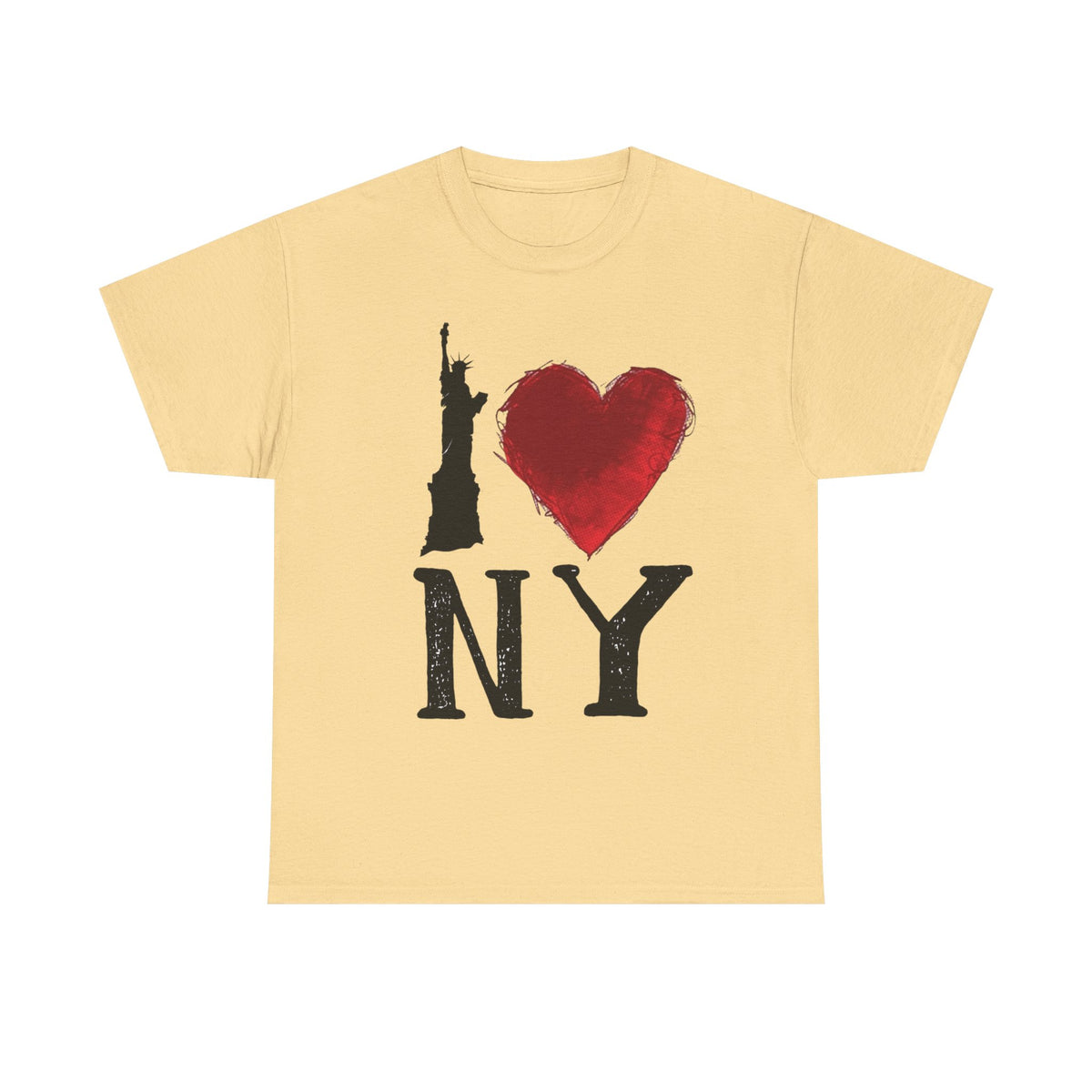 I Love New York Painting Graphic T Shirt Unisex NEW Heavy Cotton Tee