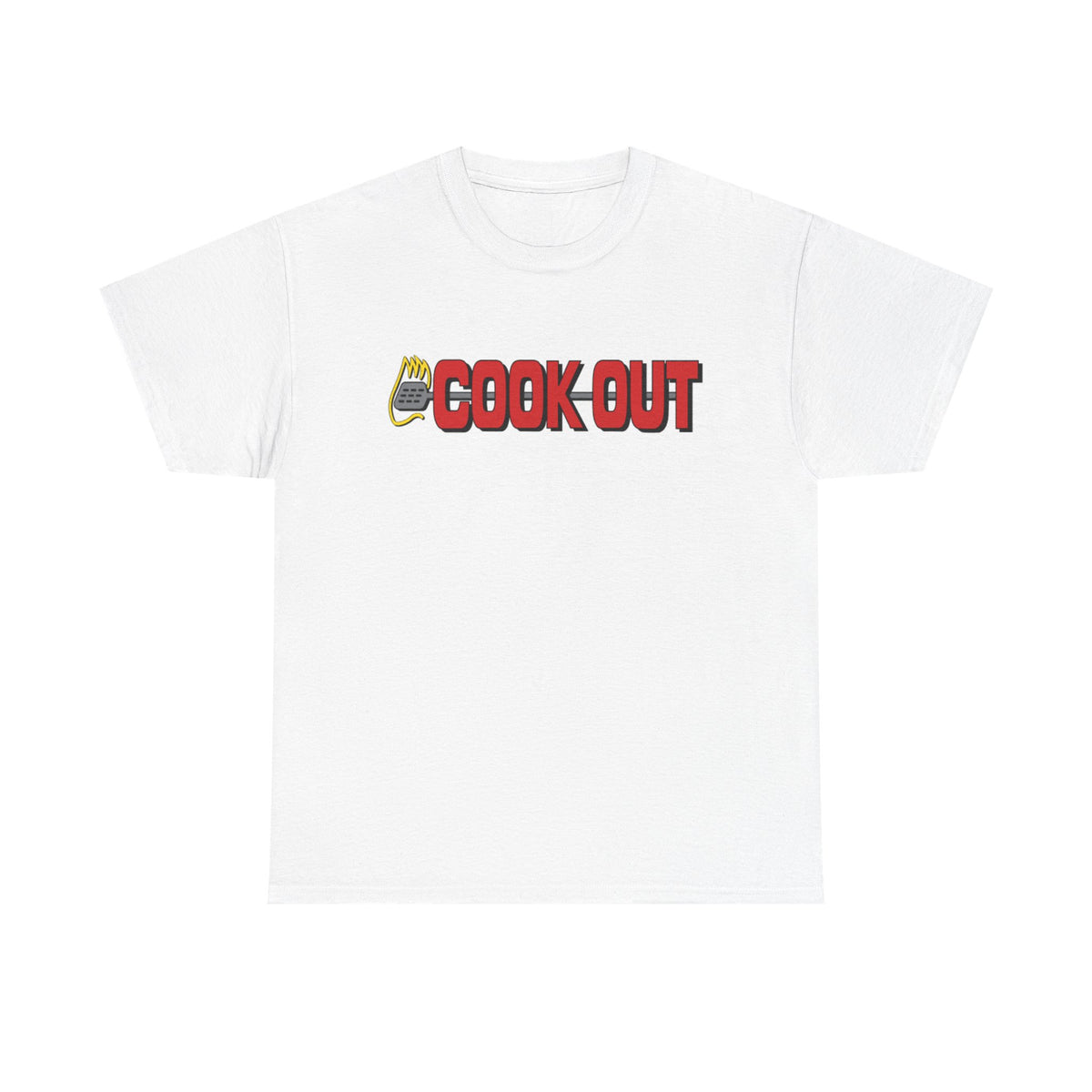 Cook Out Graphic T Shirt Retro Restaurant Unisex Heavy Cotton Tee