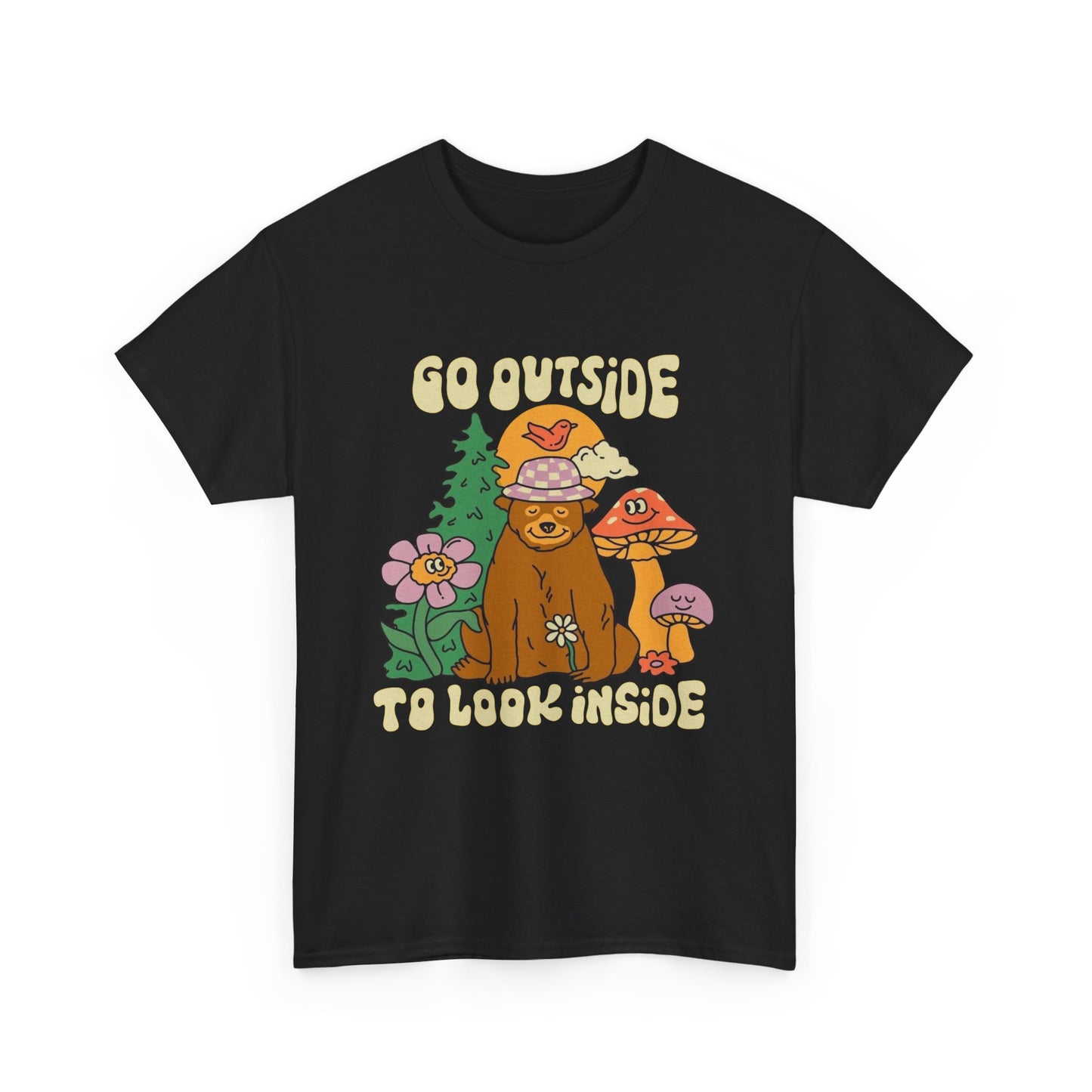 Go Outside To Look Inside Graphic T Shirt NEW ADULT Tee
