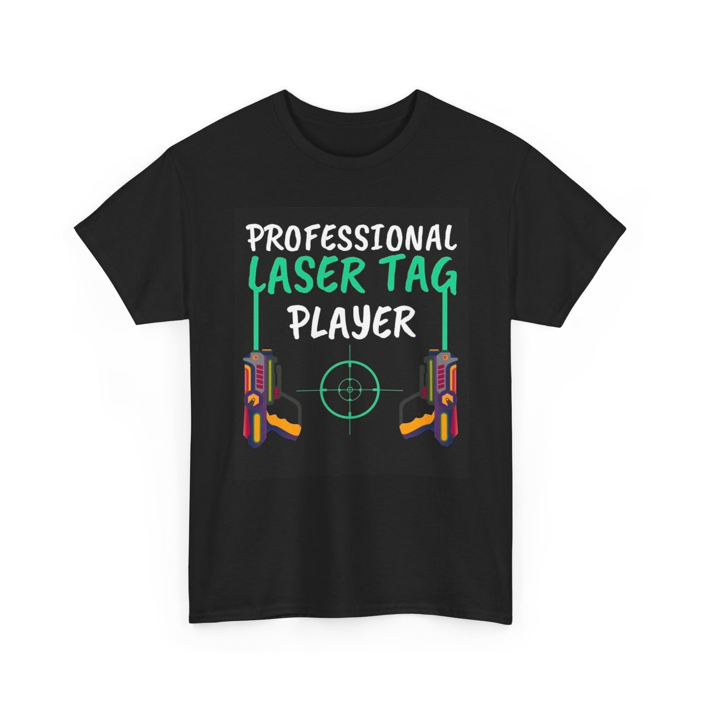 Laser Tag Player Graphic T Shirt Funny Gift Jokes Unisex Heavy Cotton Tee