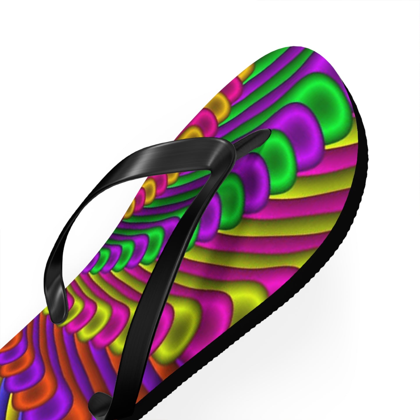 Groovy Tie Dye Flip Flops, Sandals Slides, Summer Footwear, Brand New