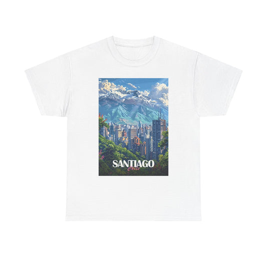 Santiago Chile T Shirt BRAND NEW Apparel Unisex Graphic Tee USA