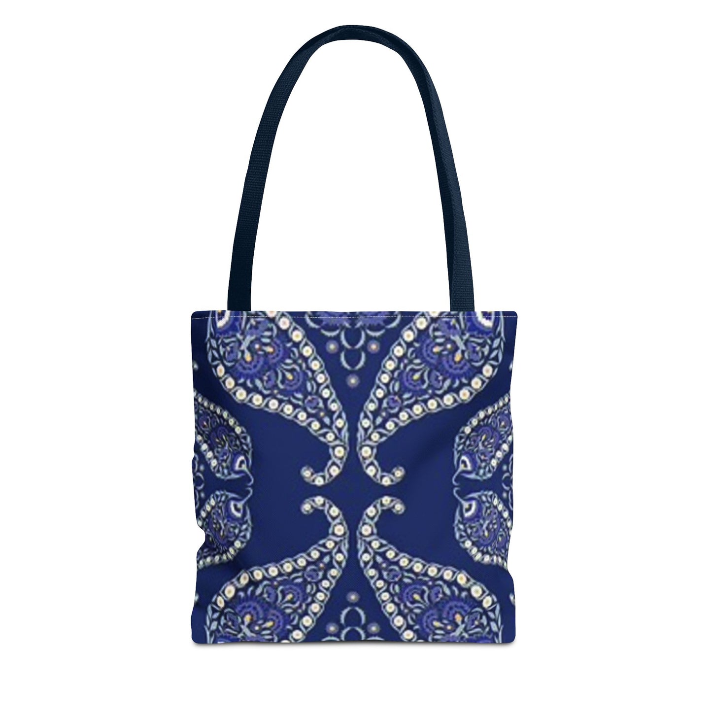 Blue And White Paisley Multi Color BRAND NEW MODERN Tote Bag (AOP)