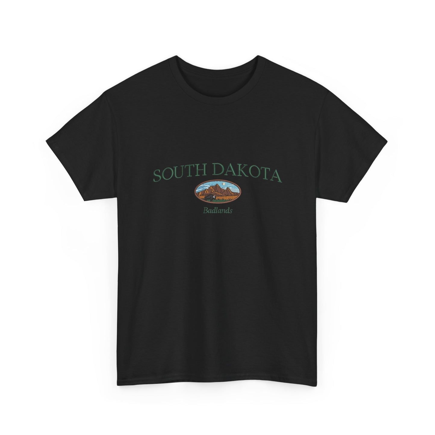 South Dakota Badlands Graphic T Shirt NEW Unisex Heavy Cotton Tee