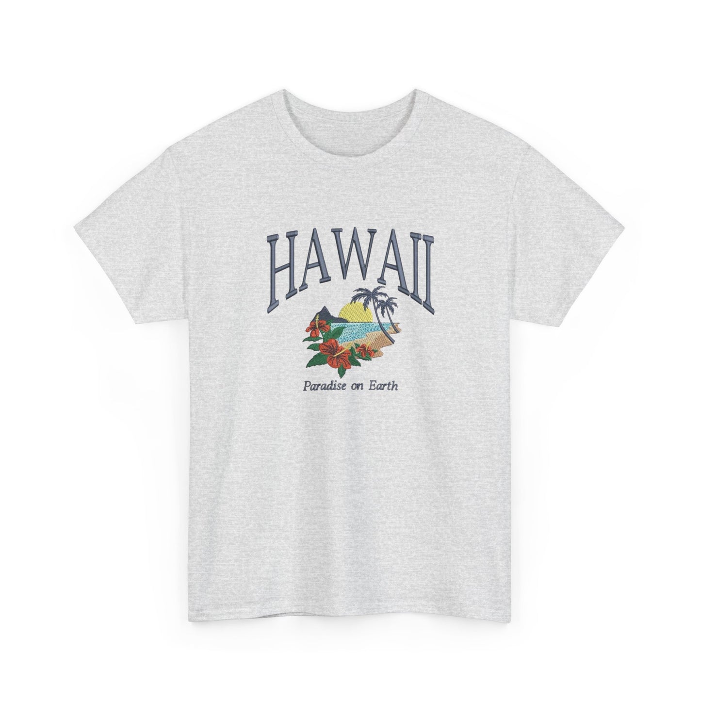 Hawaii Paradise On Earth Graphic T Shirt NEW Unisex Heavy Cotton Tee