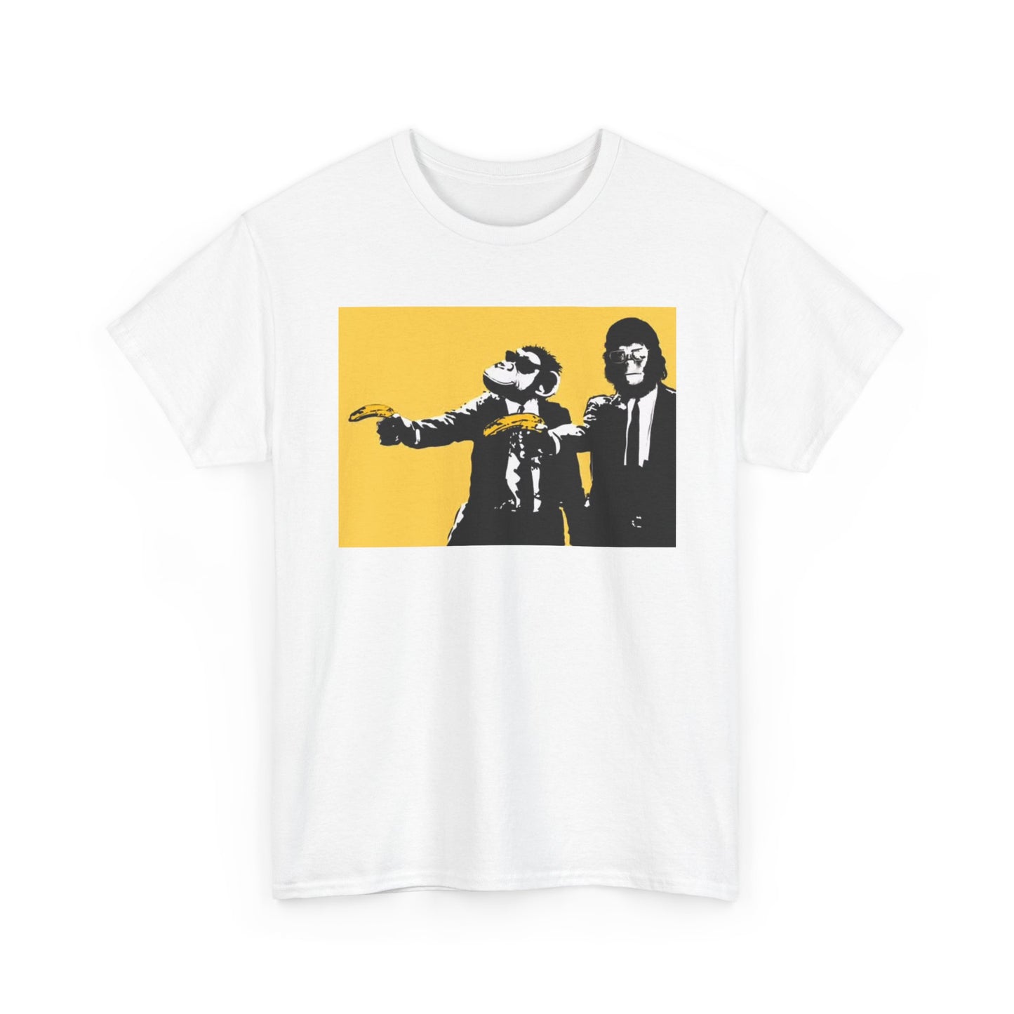 Ape Pulp Fiction Graphic T Shirt ART Painting Unisex Heavy Cotton Tee