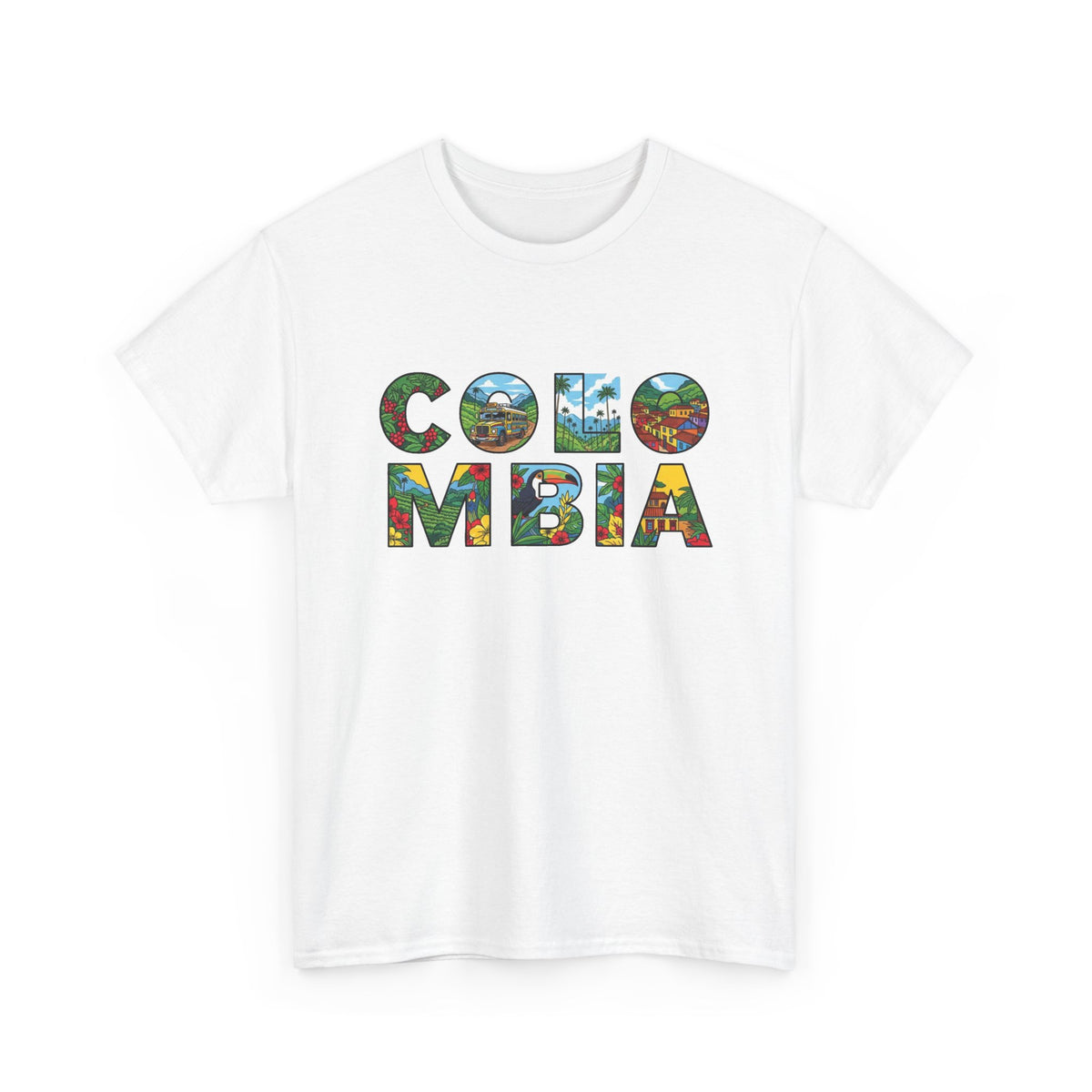Columbia Graphic T Shirt Men's Travel Heavy Cotton Tee