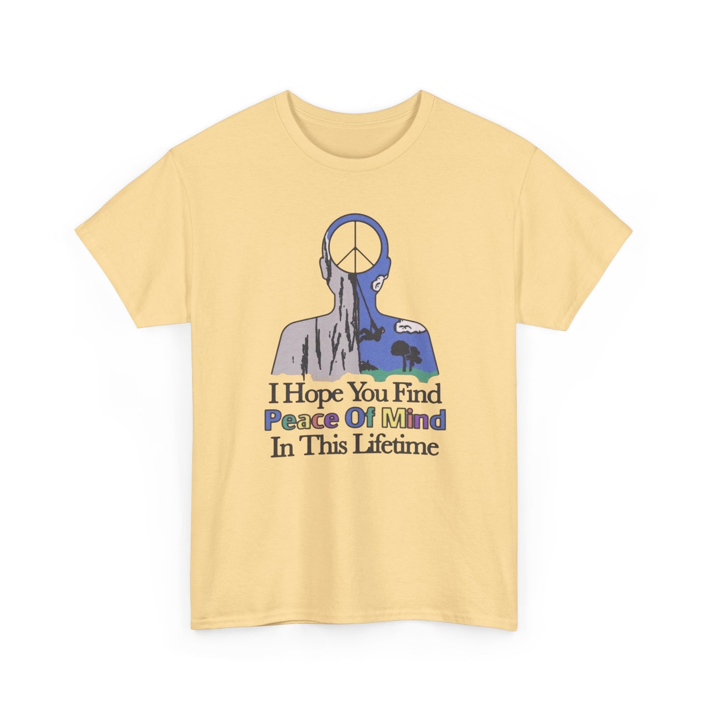 Peace Of Mind Graphic T Shirt NEW ADULT Unisex Heavy Cotton Tee