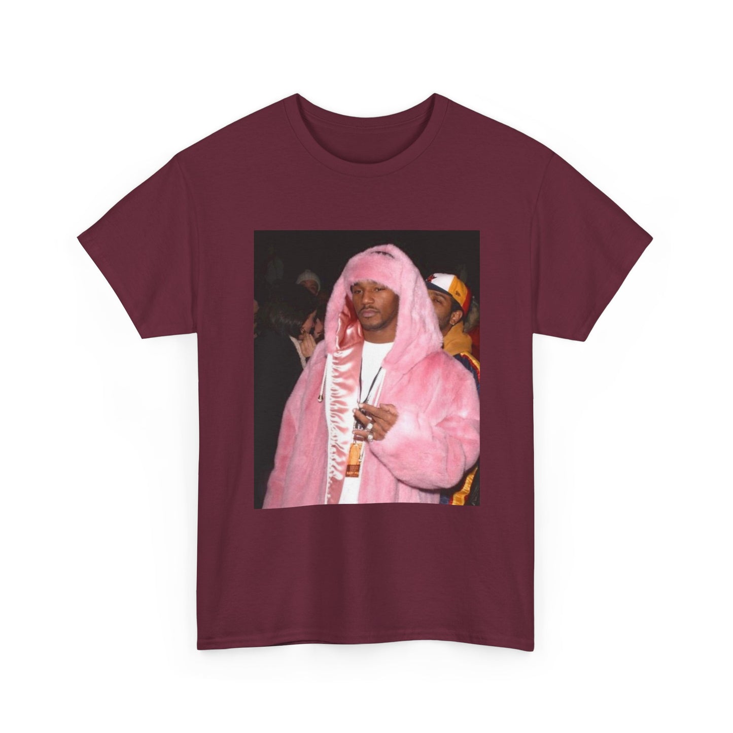 Camron diplomats T-shirt vintage pink fur coat graphic Rap Unisex Heavy Cotton