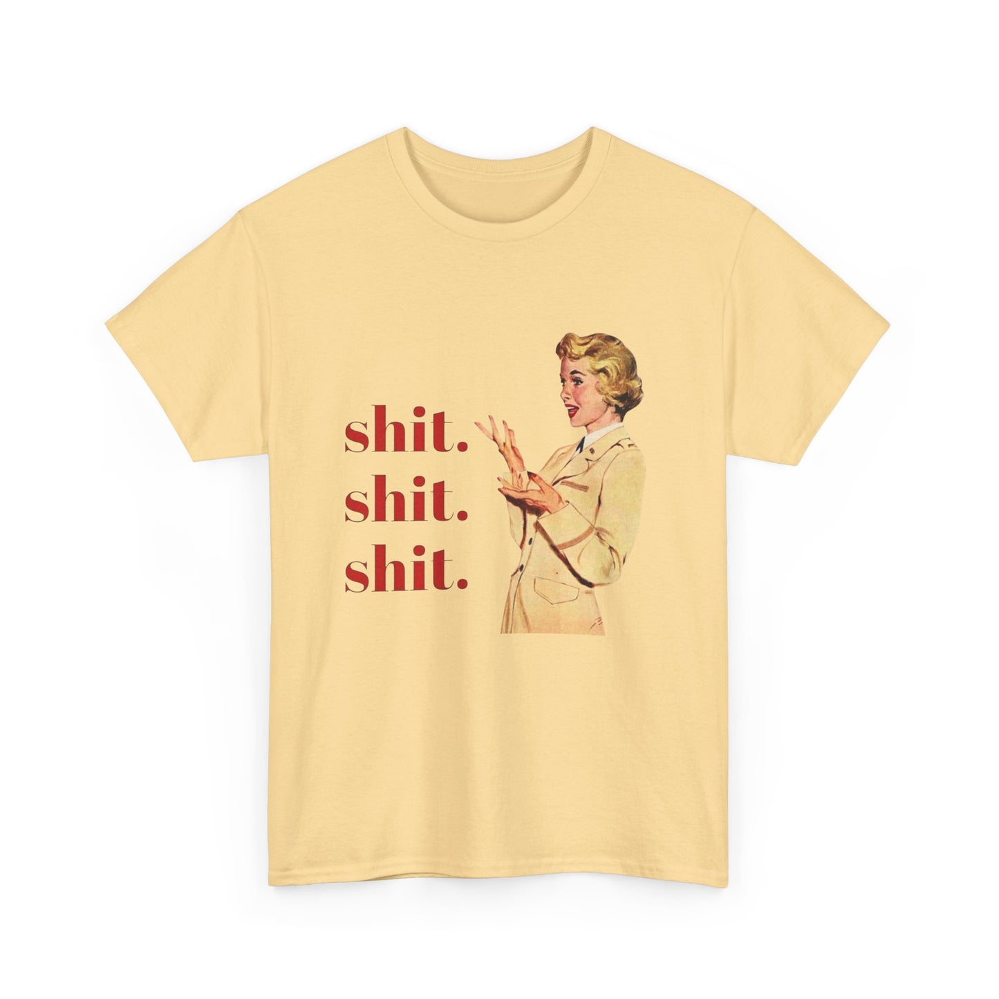Funny Pinup Model Graphic T Shirt Unisex Heavy Cotton Tee