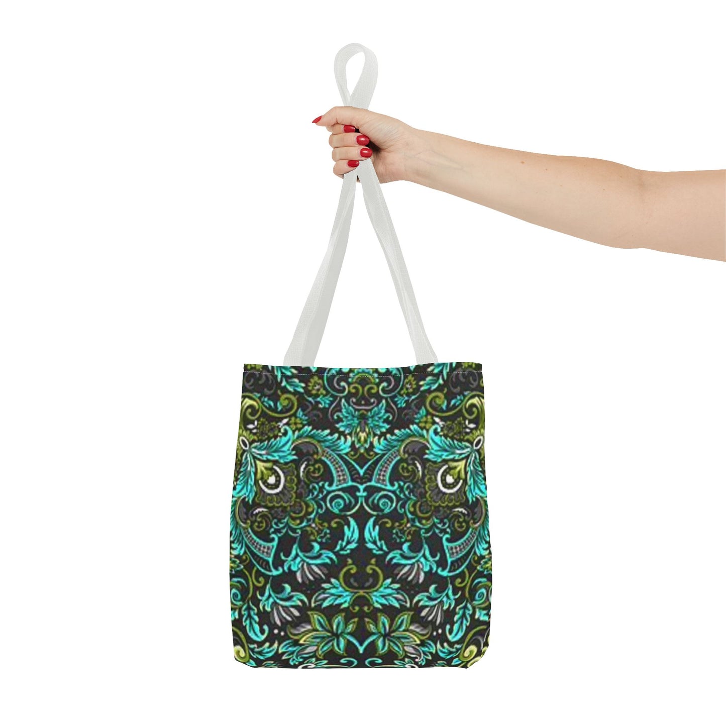 Multi Color BRAND NEW MODERN Black And Green Tote Bag (AOP)