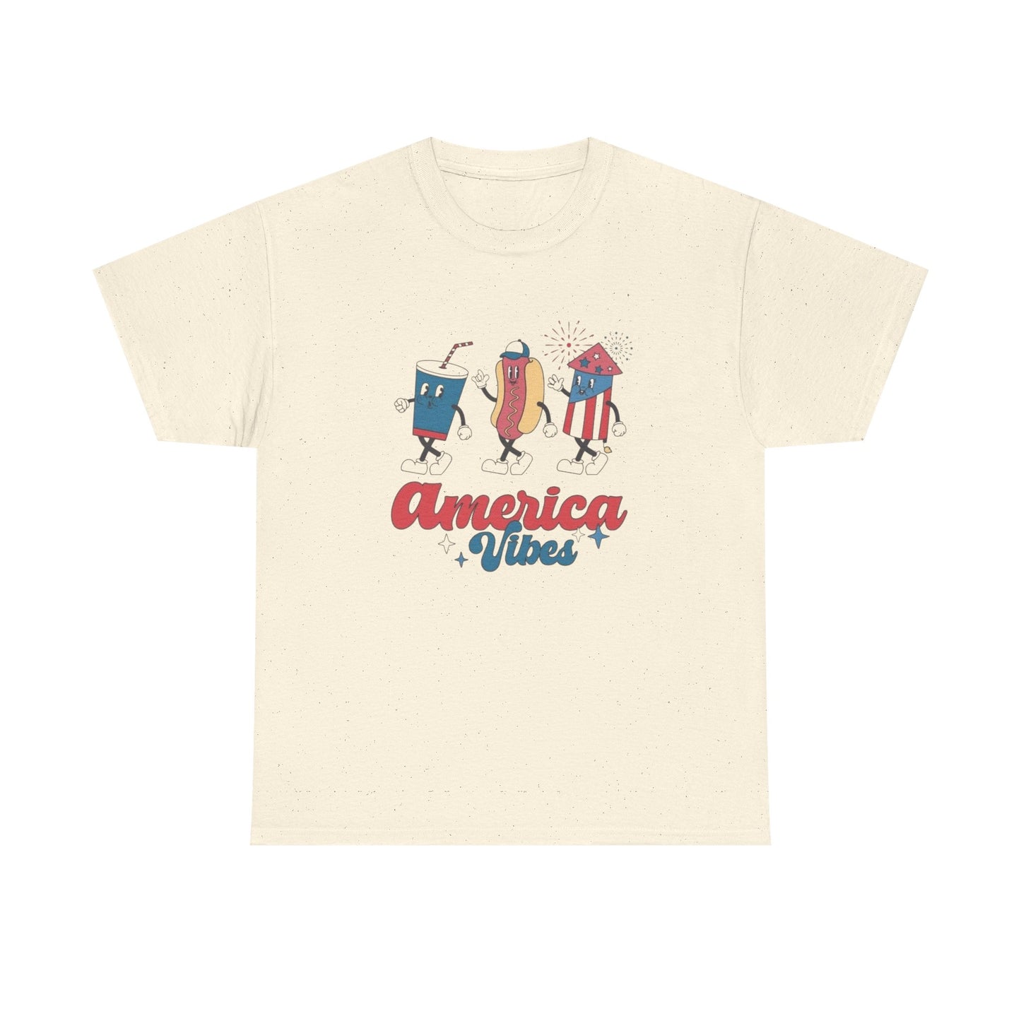 America Vibes BBQ Graphic T Shirt ADULT NEW