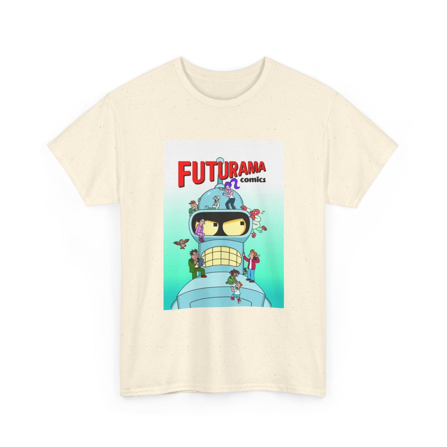 Futurama Shirt Bender Tv Series Graphic Funny Cartoon Unisex Heavy Cotton Tee