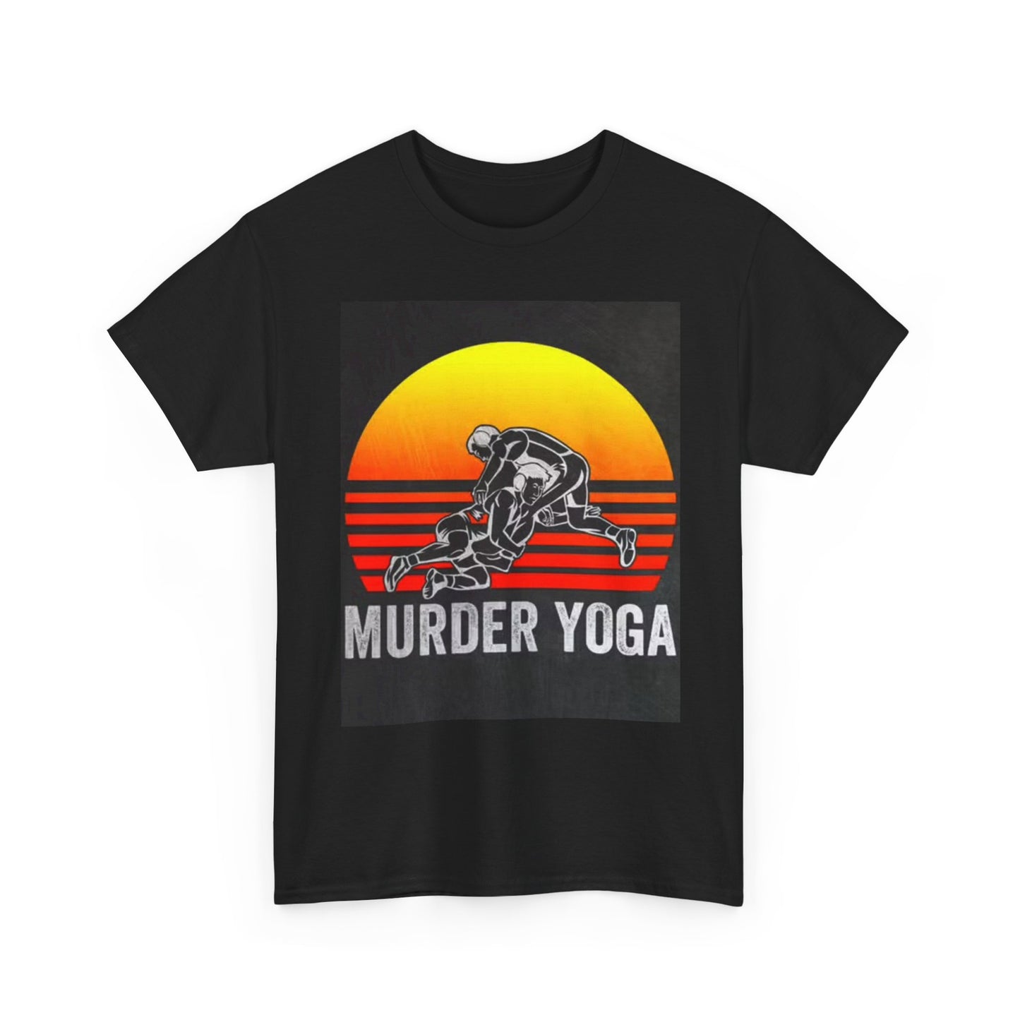 Murder Yoga Tshirt Wrestling UFC Boxing Gym Gear Unisex Heavy Cotton Tee