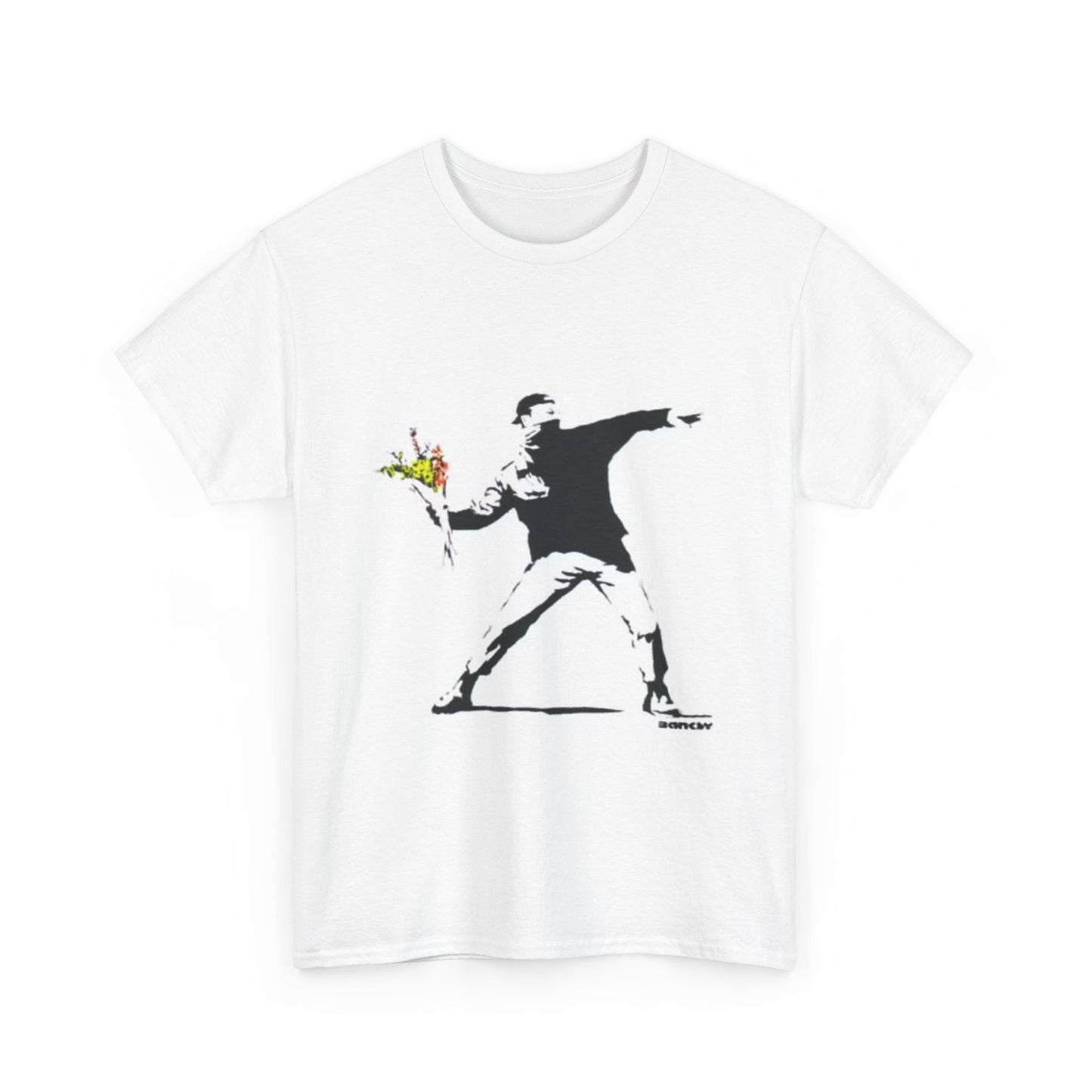 Banksey T Shirt Vintage Art Painting New York Unisex Heavy Cotton Tee