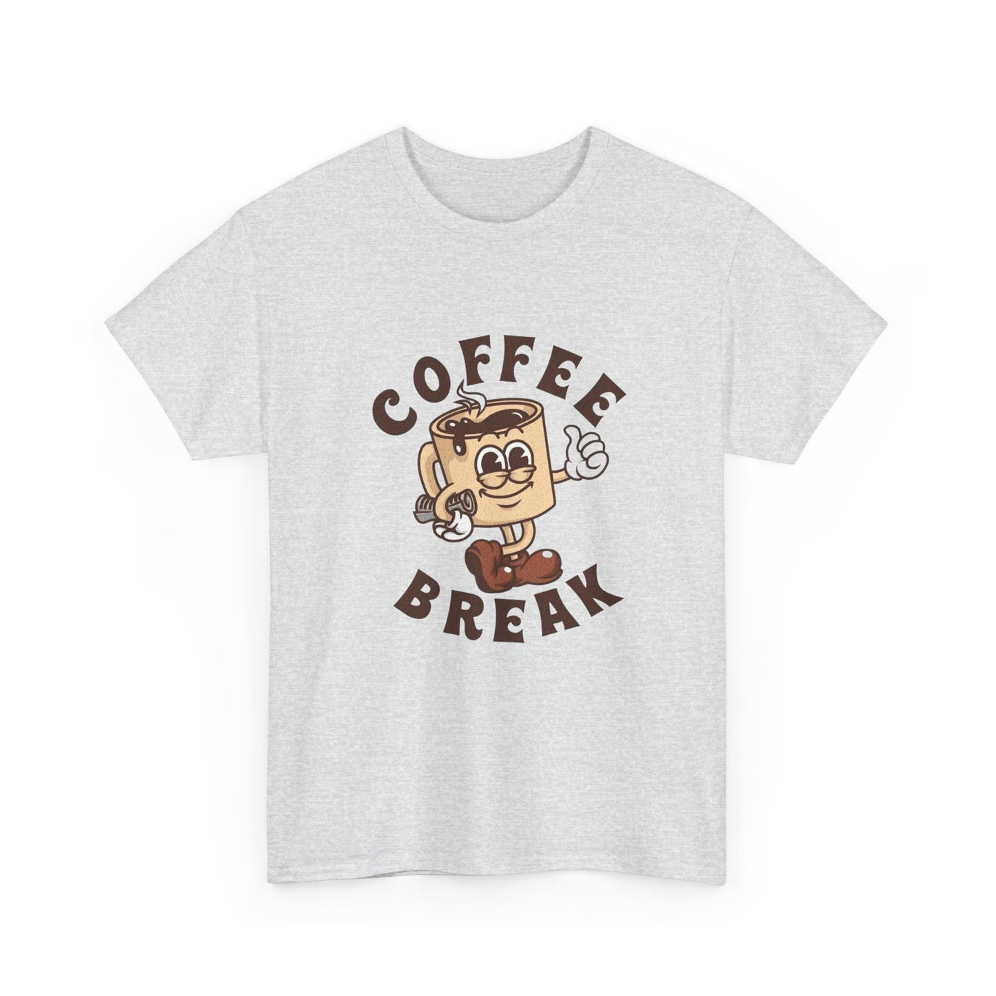 Coffee Break Graphic T Shirt Unisex Heavy Cotton Tee NEW GIFT