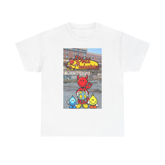 World Industries Graphic T Shirt Vintage Skateboarding Unisex Heavy Cotton Tee 1