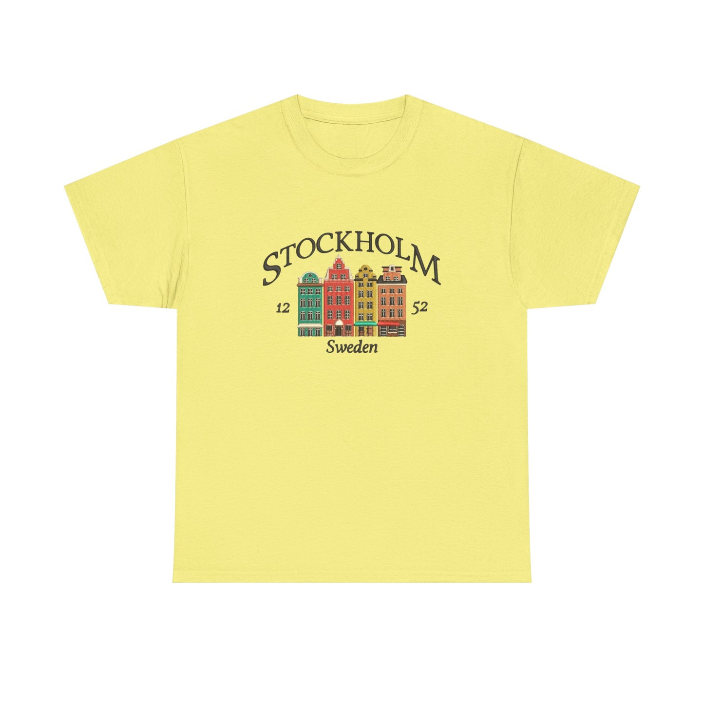 Stockholm Sweden Graphic T Shirt NEW Unisex Heavy Cotton Tee