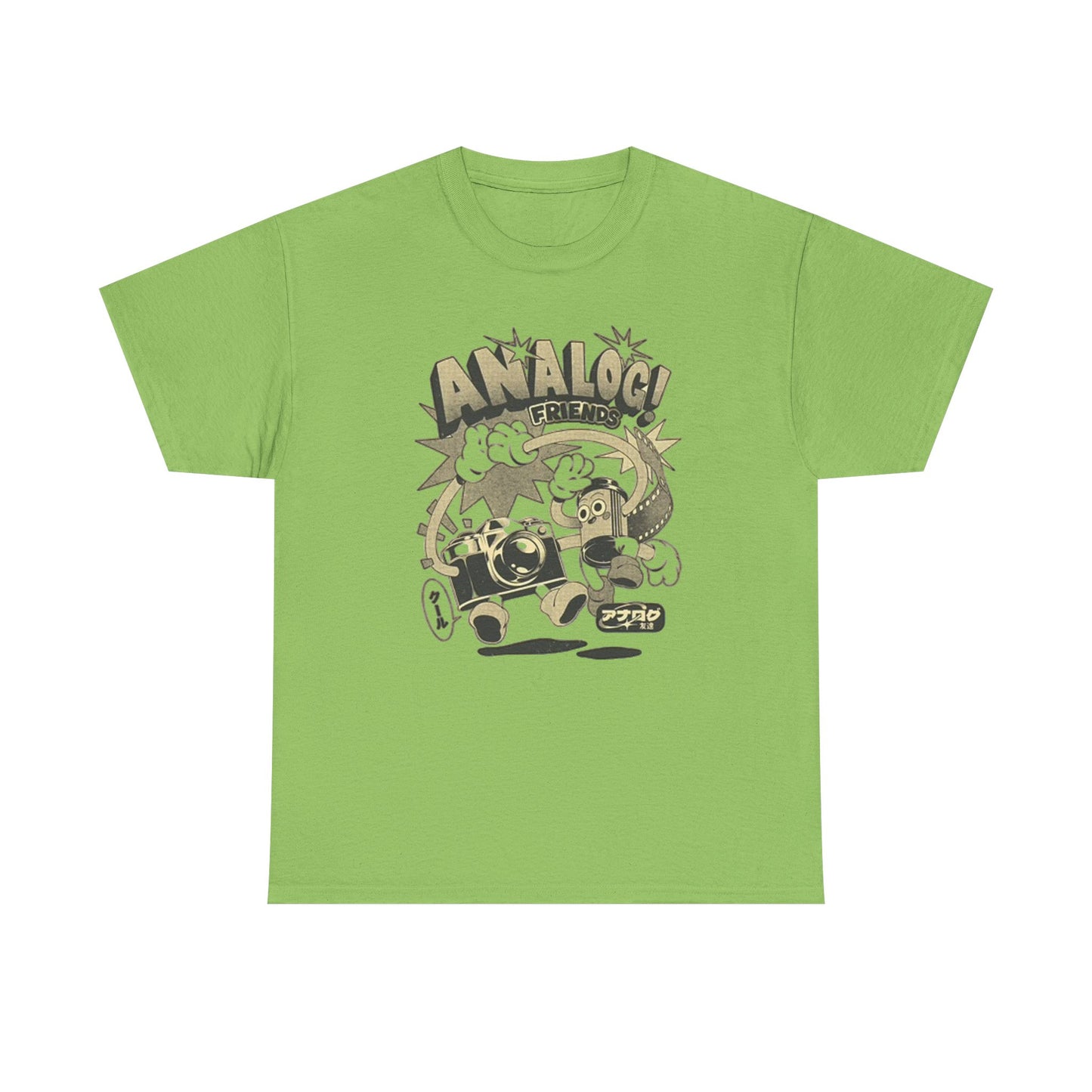 Analog Friends T Shirt Retro Photo Unisex Heavy Cotton Tee