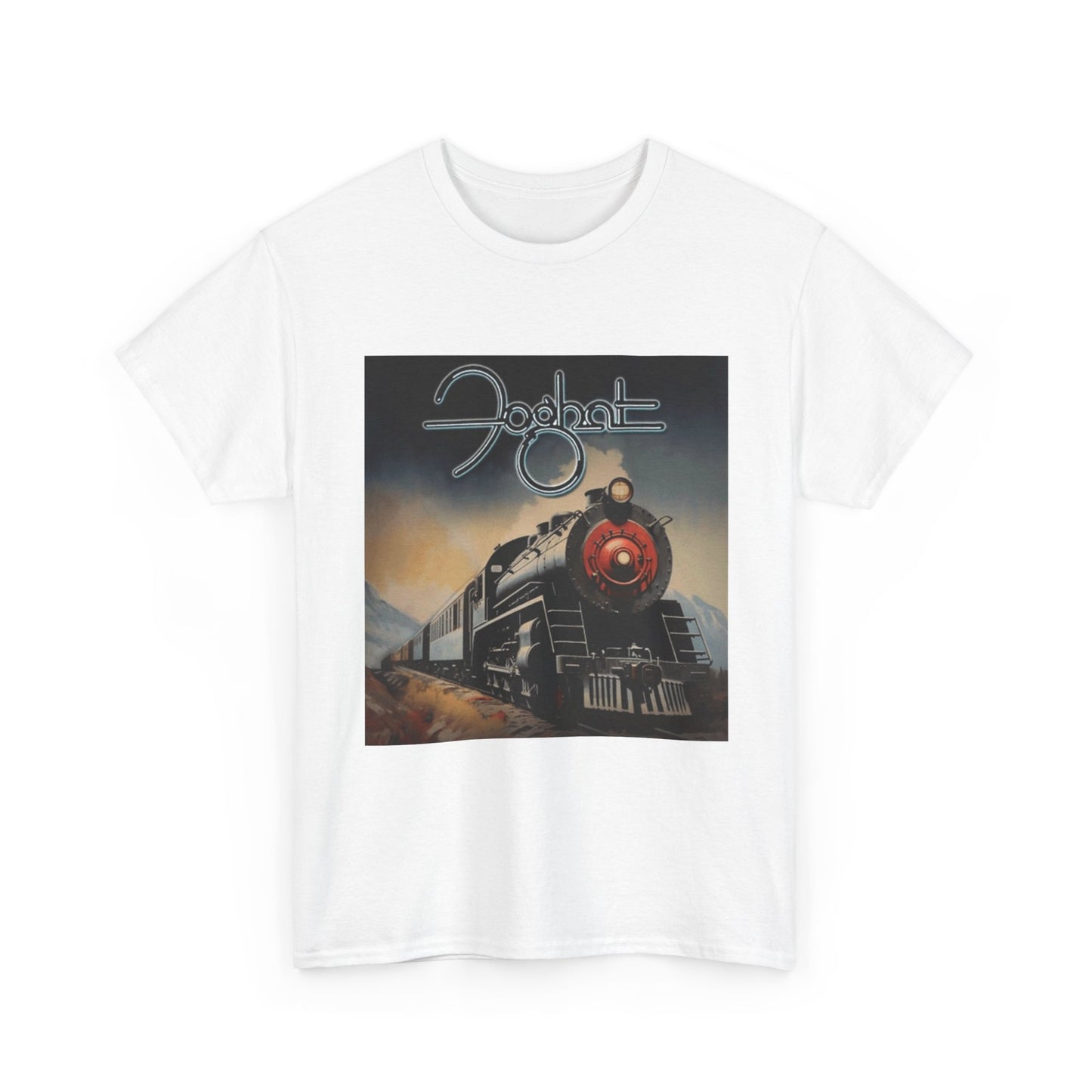 FogHat Tshirt Vintage Rock Poster Retro 70s Woodstock Unisex Heavy Cotton Tee q