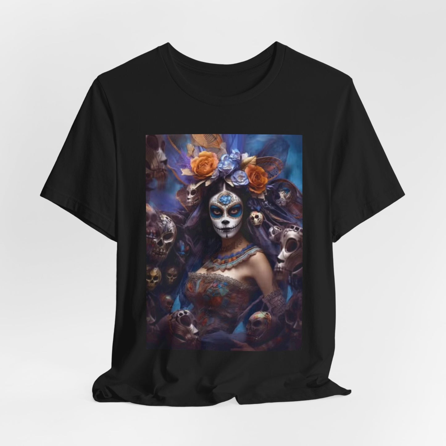 Day Of The Dead Graphic T Shirt Retro Art Mexico Vintage Unisex Heavy Cotton 6