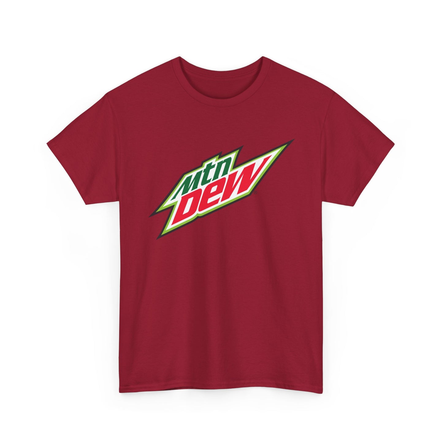 Mountain Dew Graphic T Shirt Retro Logo Video Games Unisex Heavy Cotton Tee