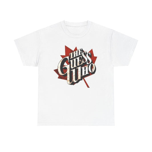 The guess who T-shirt vintage retro classic rock Unisex Heavy Cotton Tee