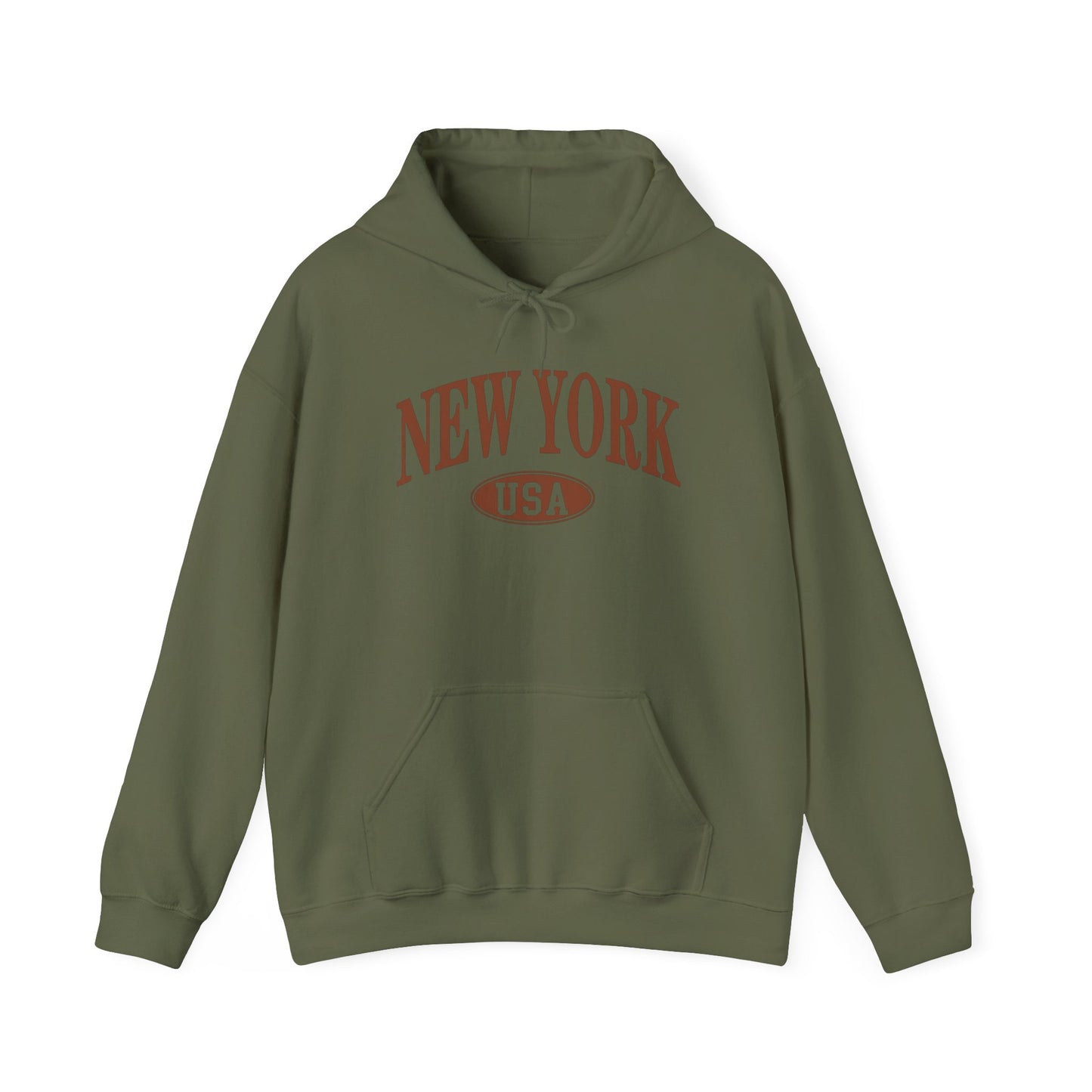 New York USA Graphic Hoodie NEW Heavy Blend™ Hooded Sweatshirt