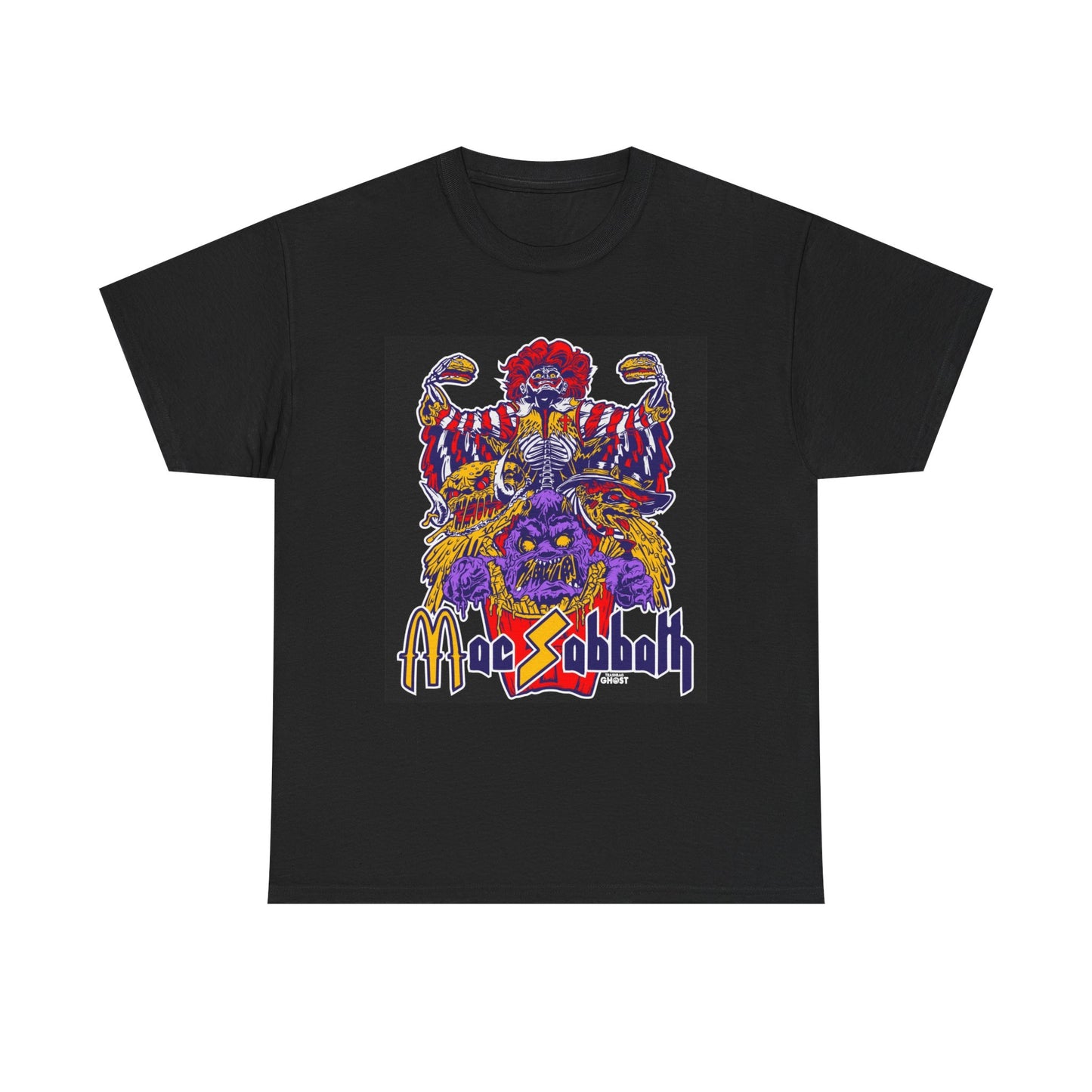 Mac Sabbath Funny Fast Food Jokes Graphic T Shirt NEW Cotton Tee Gift