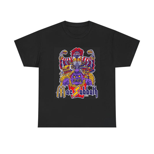 Mac Sabbath Funny Fast Food Jokes Graphic T Shirt NEW Cotton Tee Gift