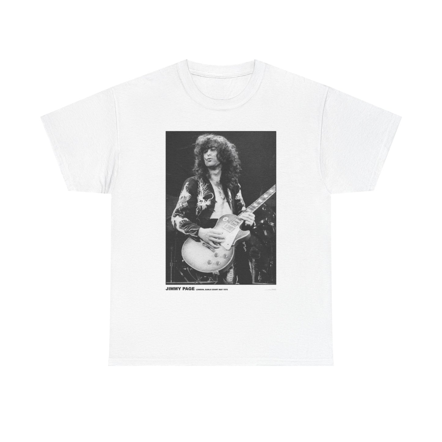 Jimmy Page Graphic T Shirt Vintage Unisex Heavy Cotton Tee