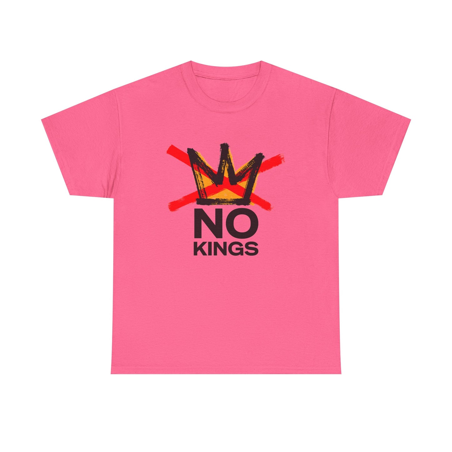 No Kings Graphic T Shirt Protest Resist BLM Support Unisex Heavy Cotton Tee