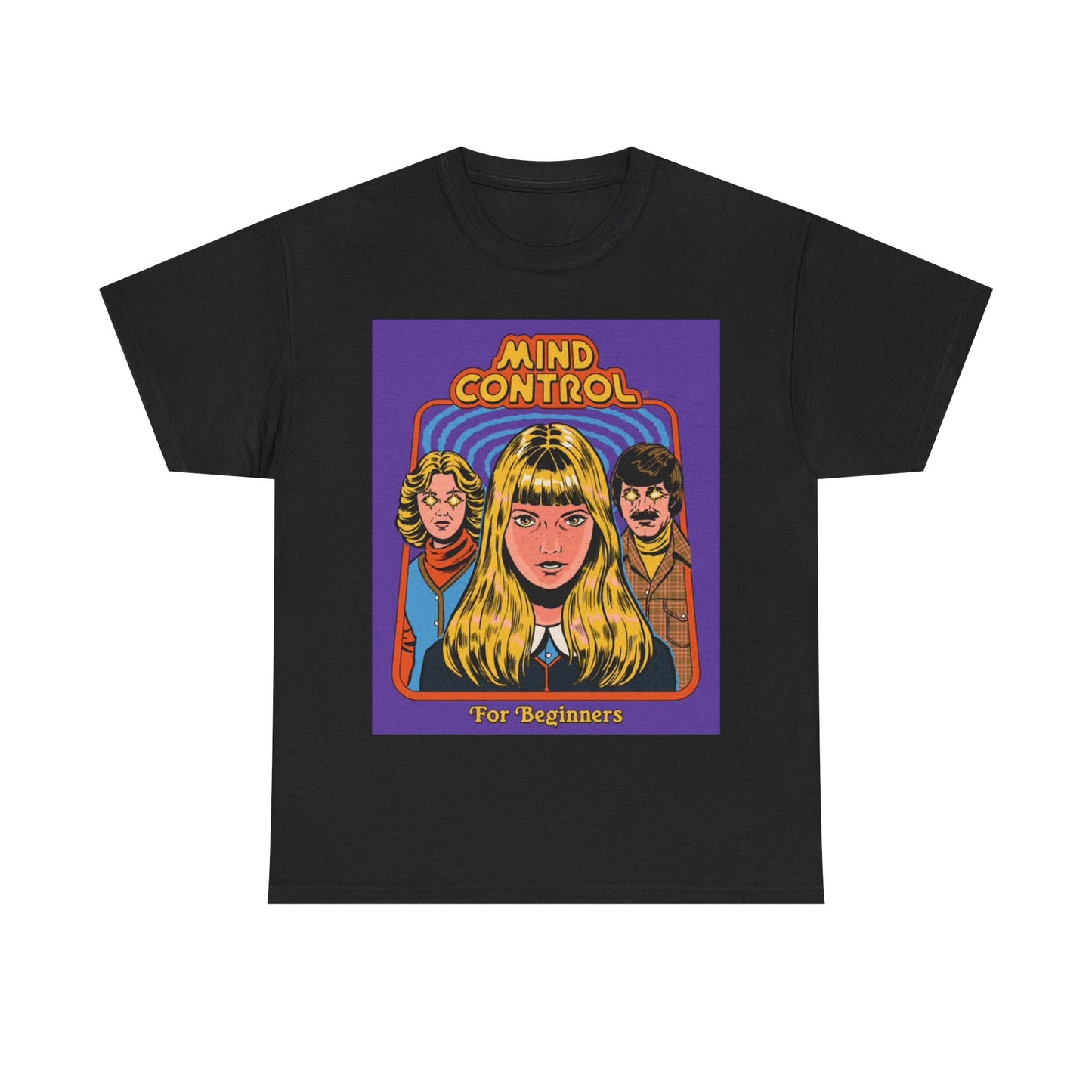 MInd Control Tshirt Funny 80s Art graphic Retro Unisex Heavy Cotton Tee