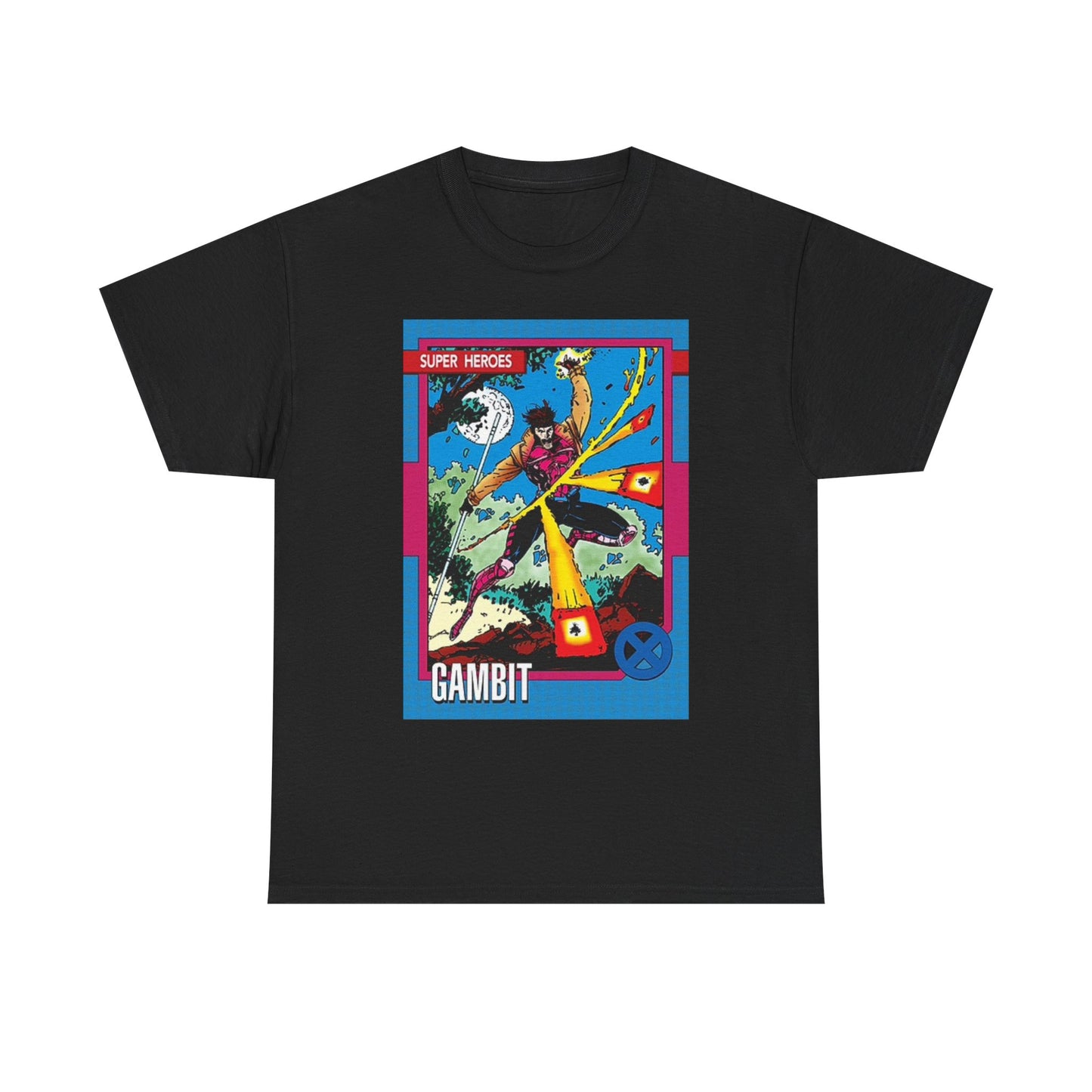 Gambit Superheros Graphic T Shirt Retro Gaming Vintage Unisex Heavy Cotton Tee