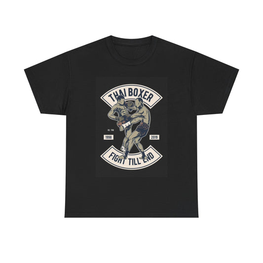 Muay Thai tshirt MMA UFC GYM gear Thai Boxing Club Unisex Heavy Cotton Tee