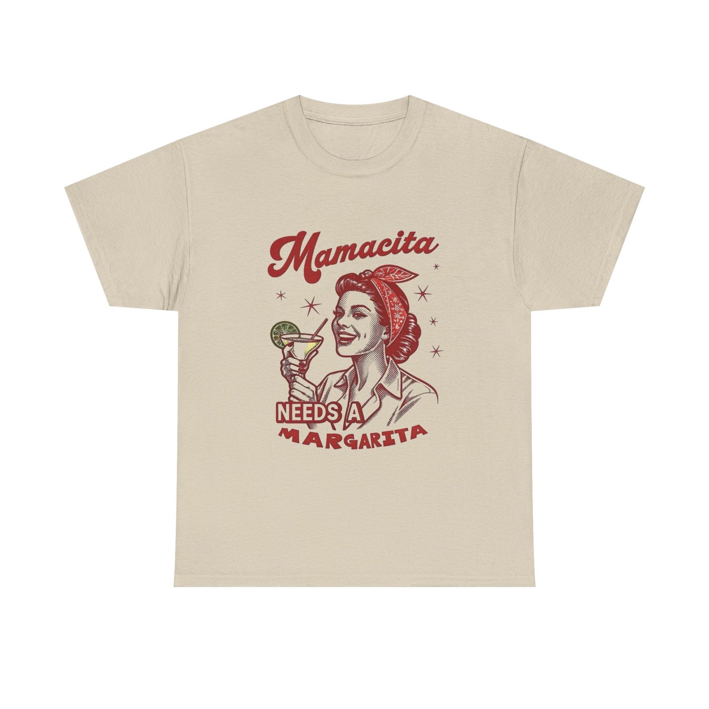 Mamacita Needs A Margarita Funny Graphic T Shirt NEW Unisex Heavy Cotton Tee