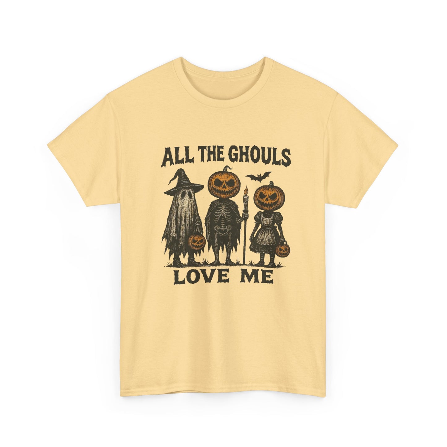 All The Ghouls Love Me Halloween T Shirt Unisex Heavy Cotton Tee