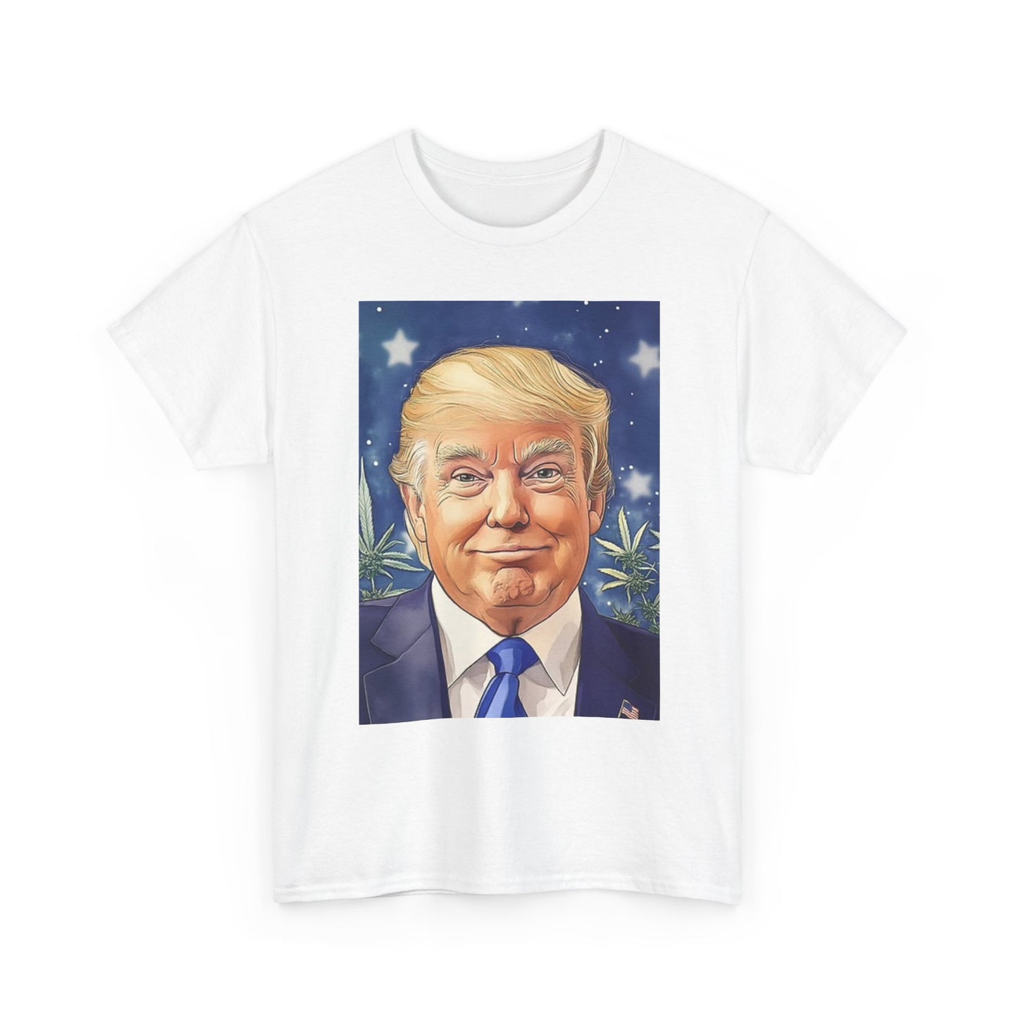 Trump Weed And Hemp Graphic T Shirt Unisex Heavy Cotton Tee