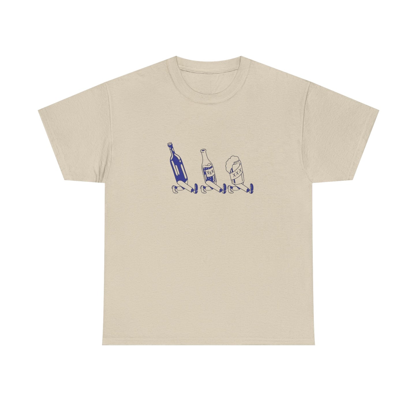 Wine Whiskey Beers Graphic T Shirt ADULT NEW