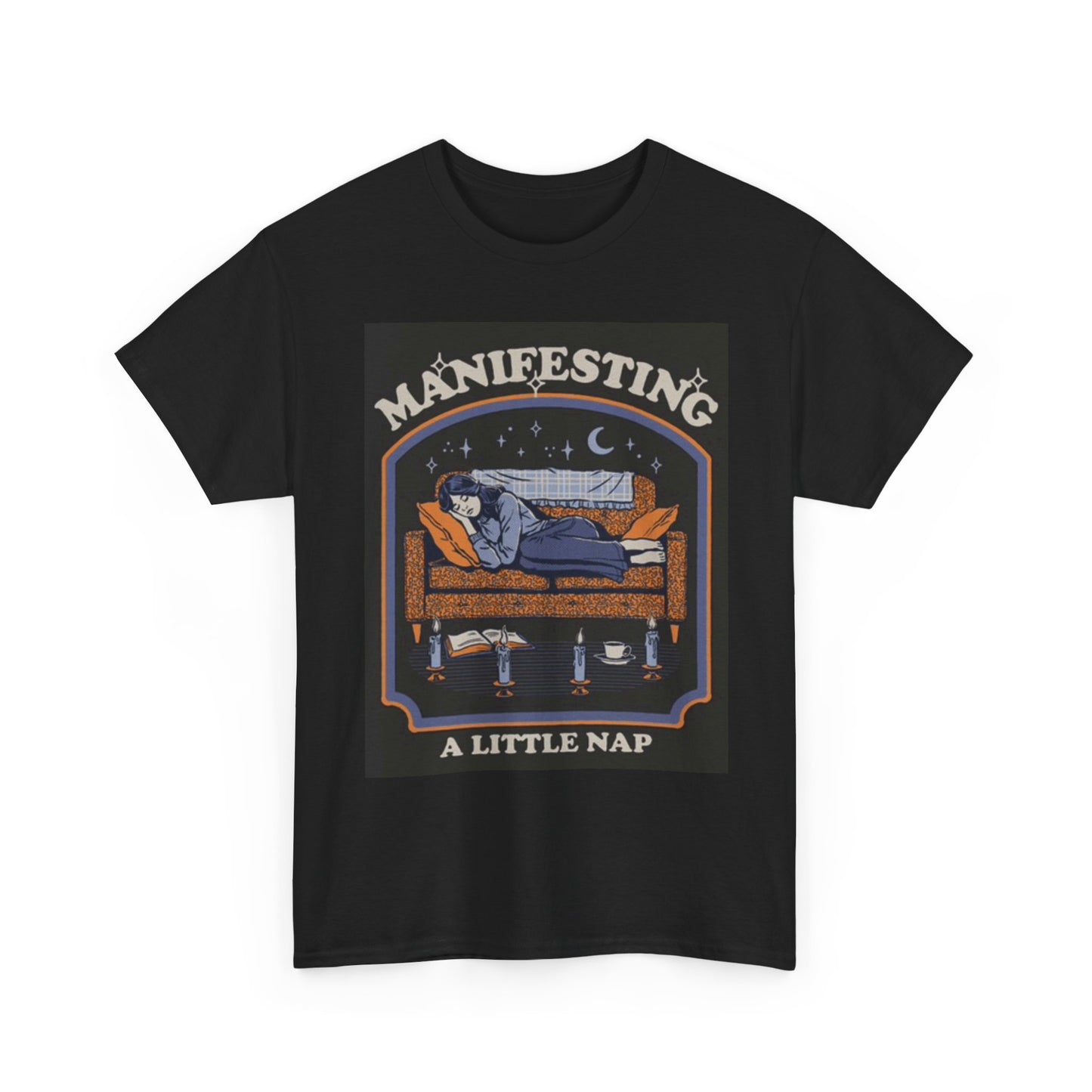 Manifesting A Nap Graphic T Shirt Funny Jokes Art Unisex Heavy Cotton Tee