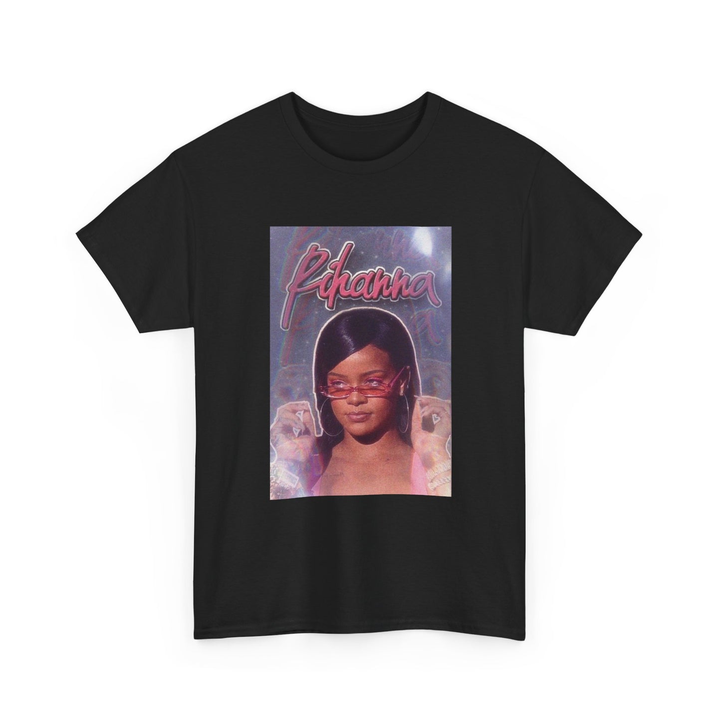 Rihanna Tshirt Retro Pop Rap Poster Tour Merch Riri Unisex Heavy Cotton Tee