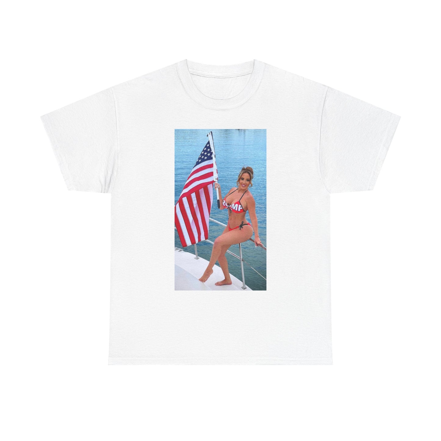 Richelle Ryan Trump Shirt American Flag Bikini Onlyfans Unisex Heavy Cotton Tee