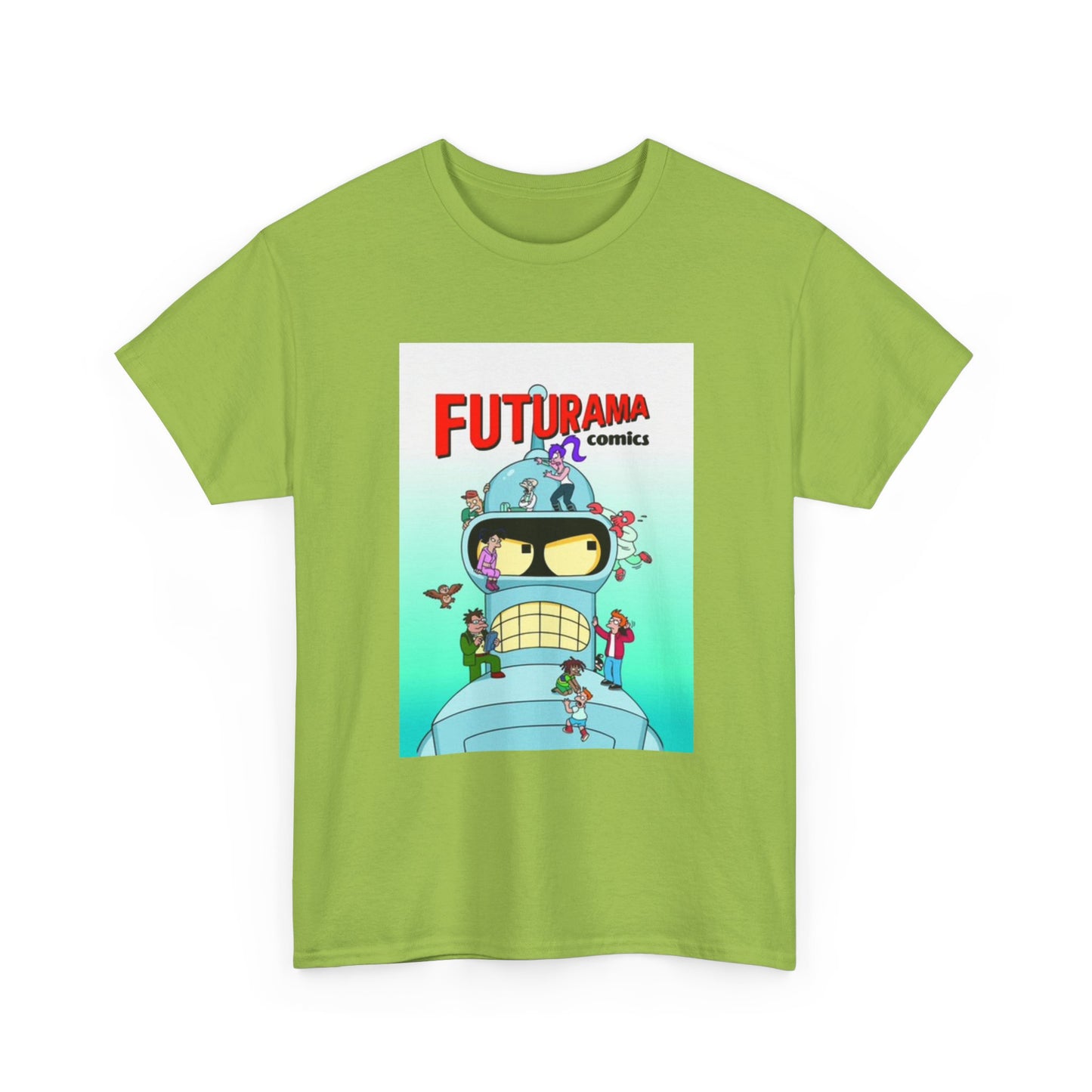 Futurama Shirt Bender Tv Series Graphic Funny Cartoon Unisex Heavy Cotton Tee